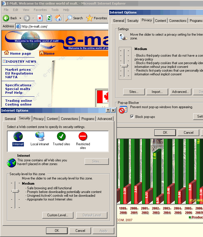 Allow Cookies for MS Explorer